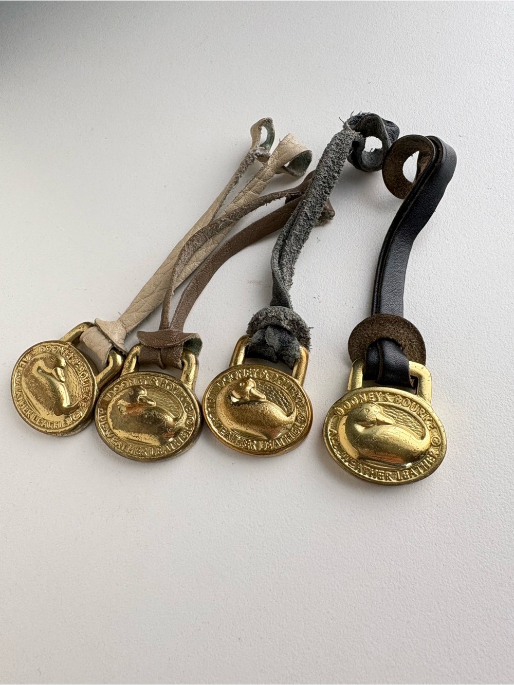 Dooney and Bourke Brass Duck Fobs bundle accessory keychain bag charm - Picture 3 of 11